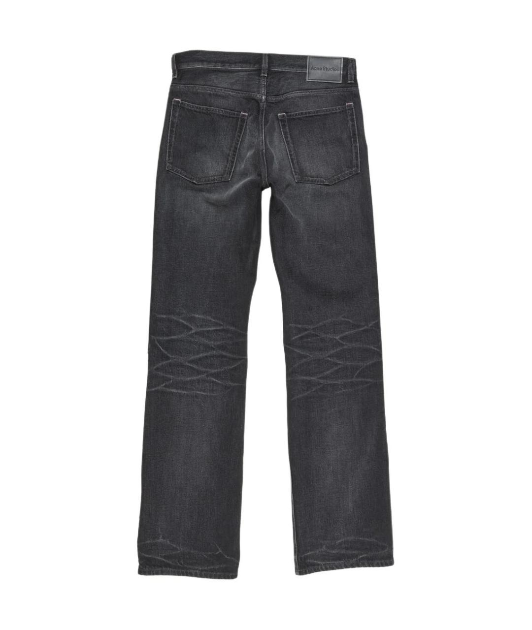 ACNE STUDIOS Черные хлопковые прямые джинсы, фото 2