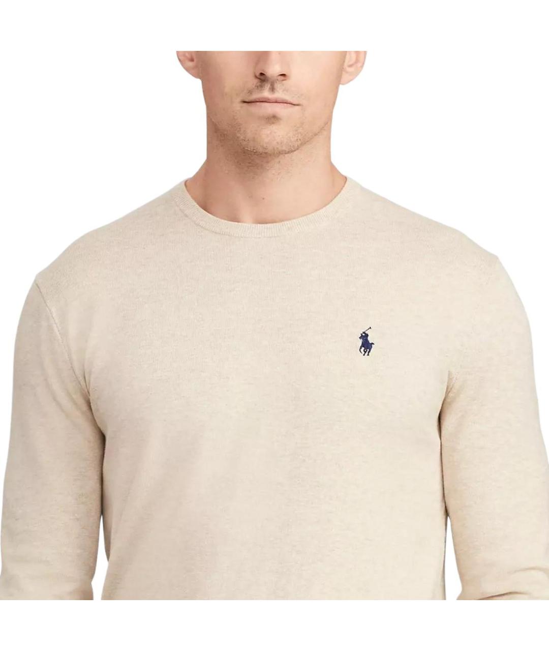 POLO RALPH LAUREN Бежевый джемпер / свитер, фото 4