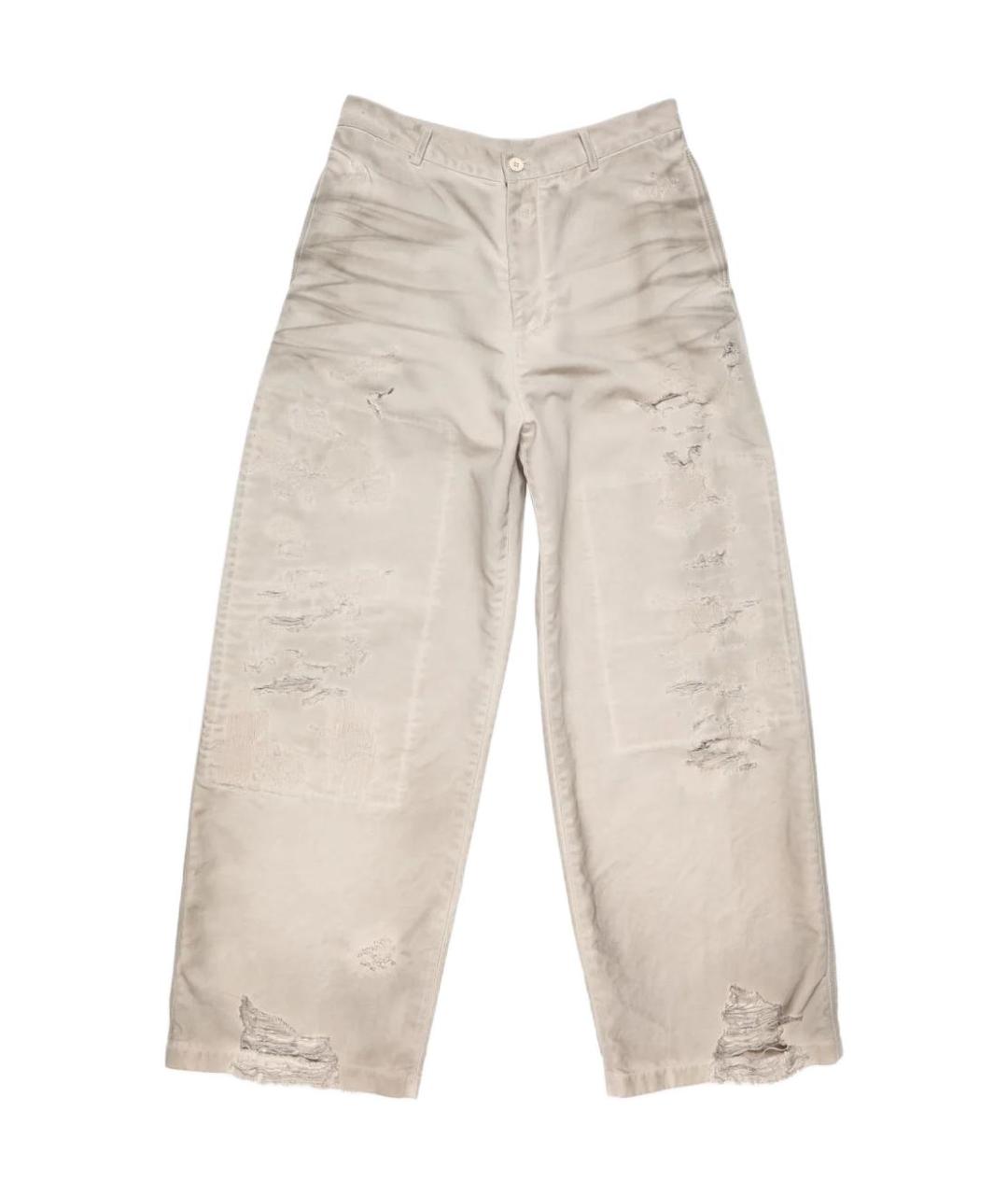 ACNE STUDIOS Бежевые прямые джинсы, фото 1