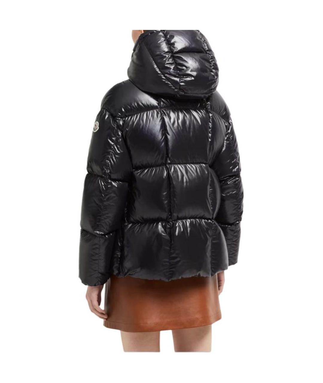 MONCLER Черный пуховик, фото 4