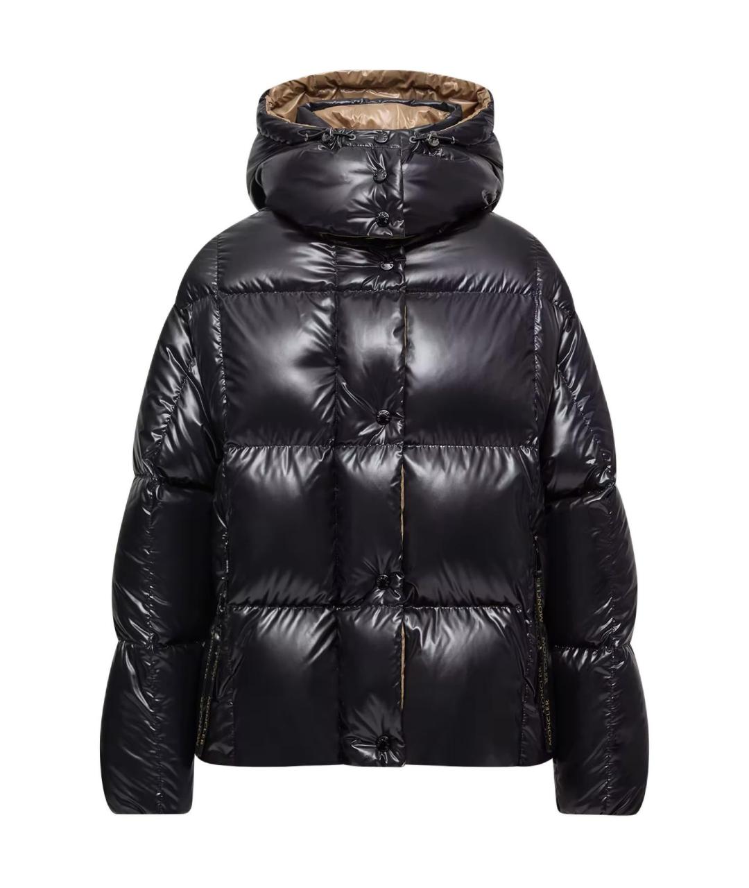 MONCLER Черный пуховик, фото 1