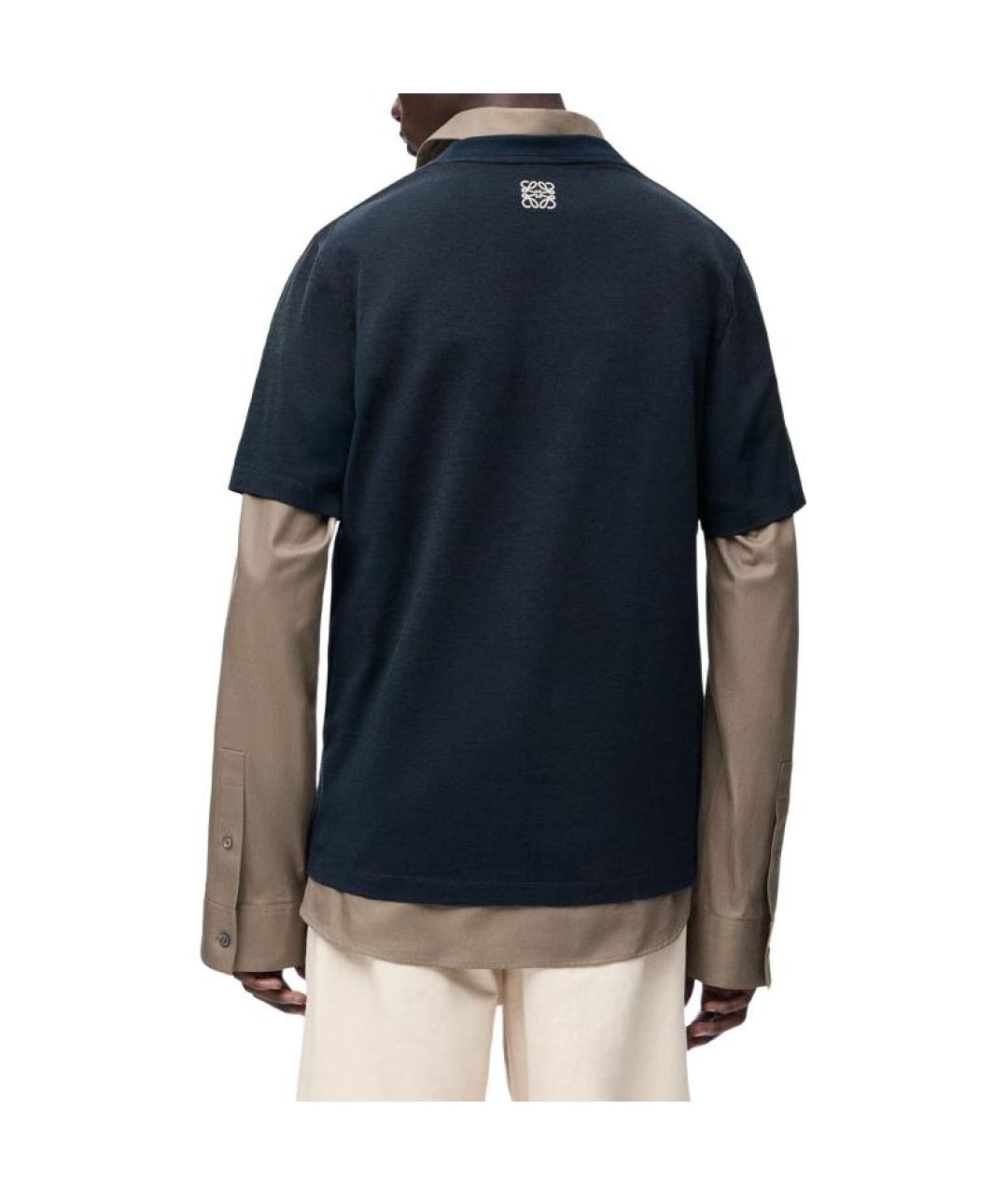 LOEWE Темно-синяя футболка, фото 3