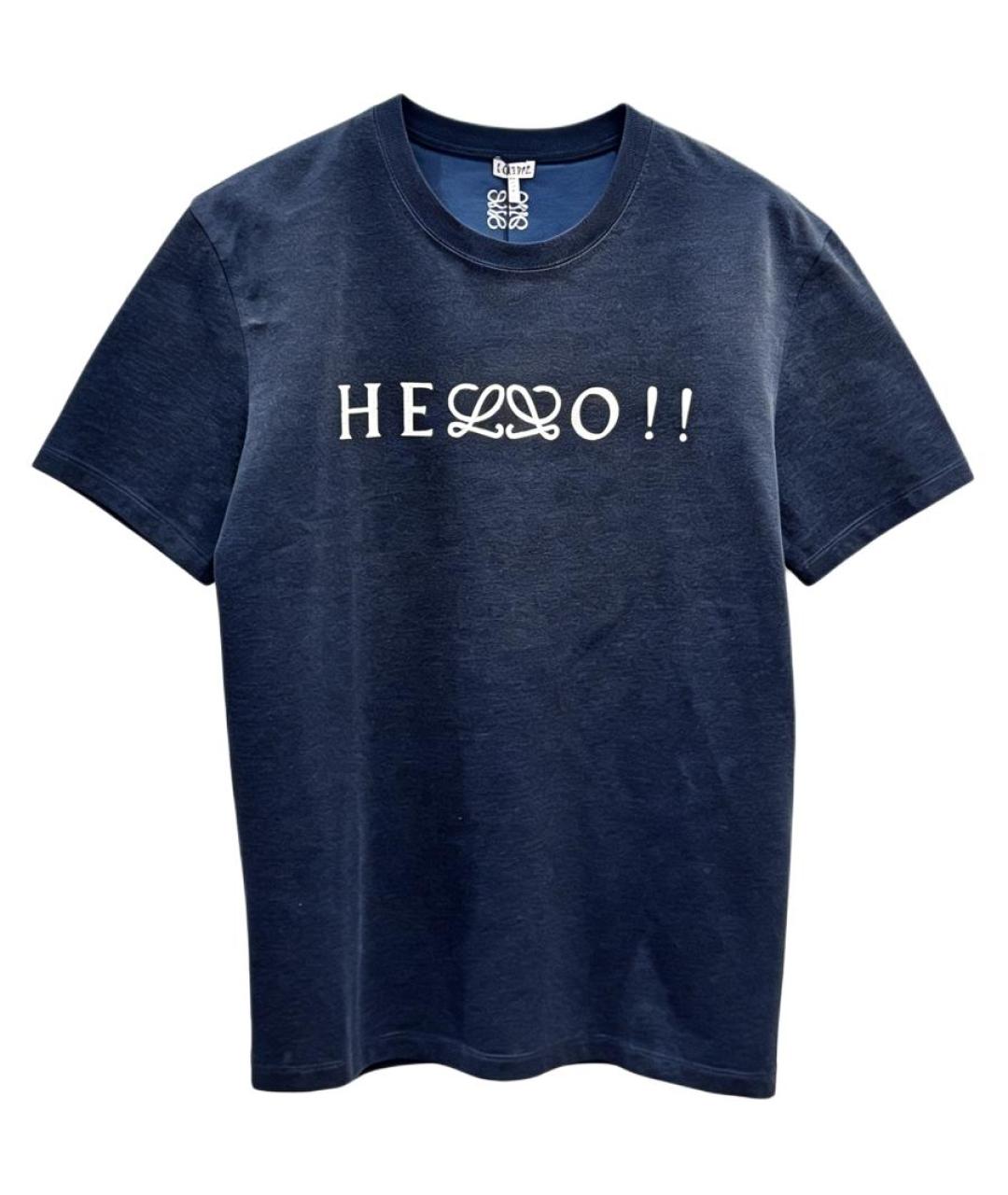 LOEWE Темно-синяя футболка, фото 1