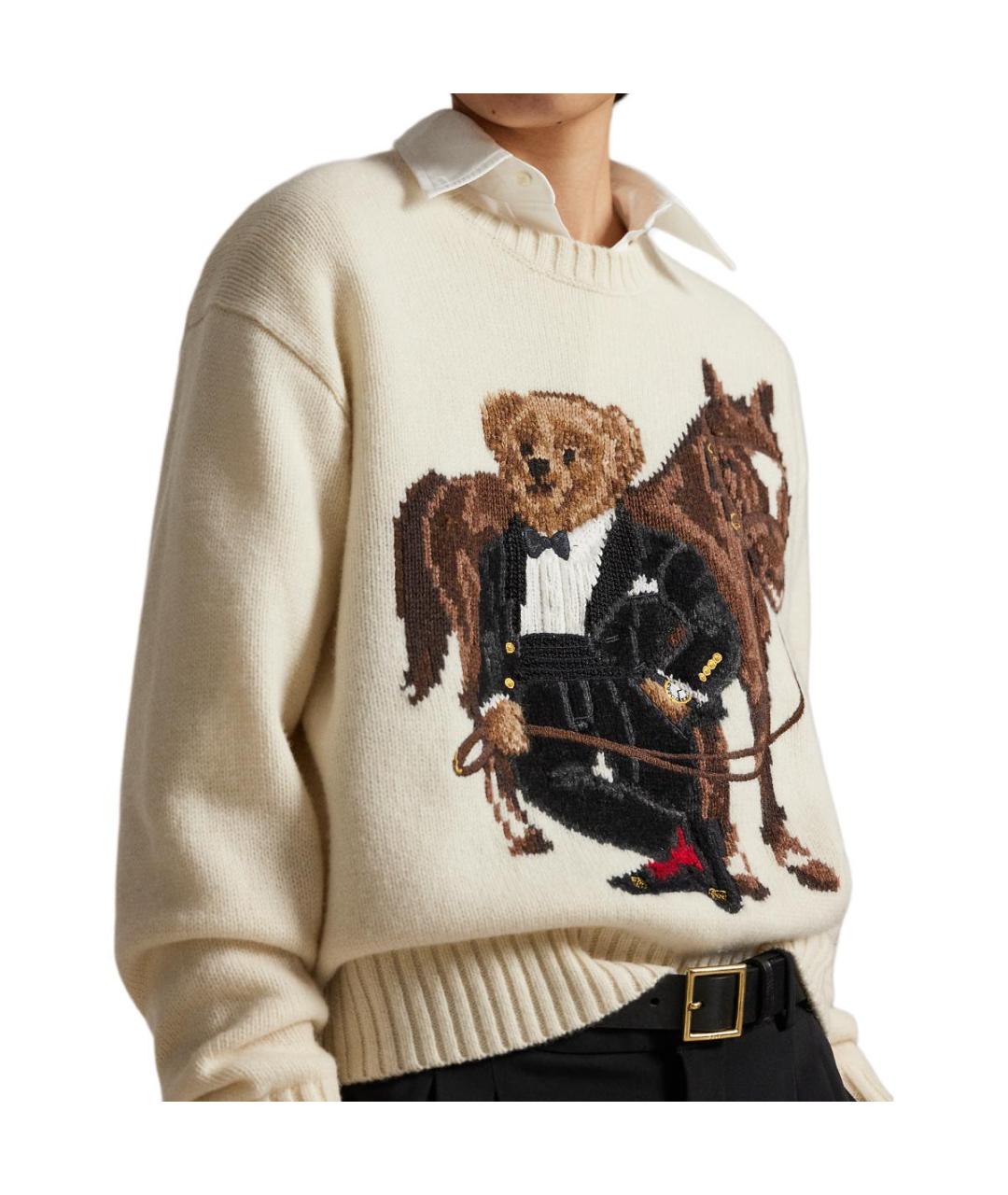 POLO RALPH LAUREN Бежевый джемпер / свитер, фото 5