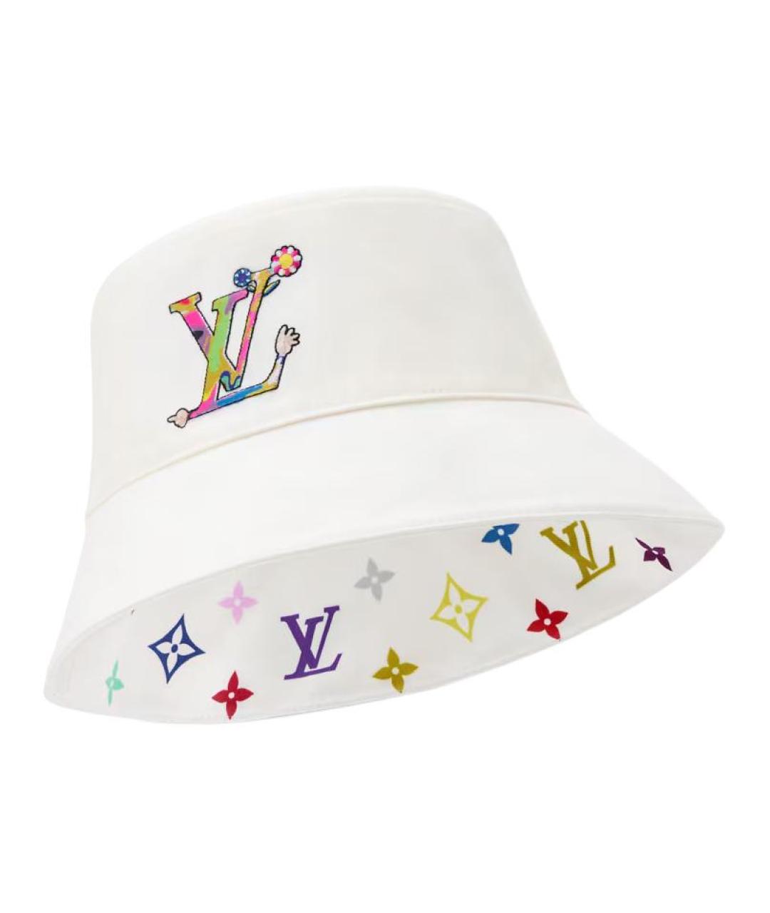 LOUIS VUITTON Белая хлопковая панама, фото 4