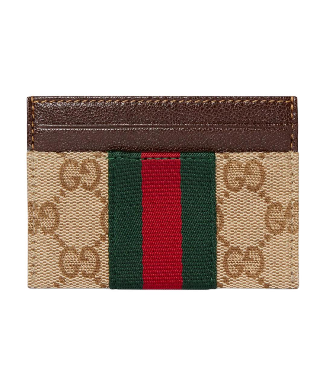 GUCCI Коричневый кардхолдер, фото 1