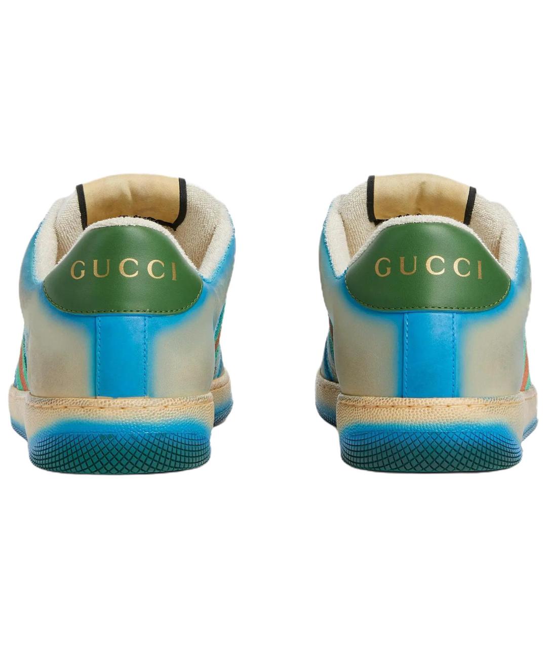 GUCCI Мульти кожаные низкие кроссовки / кеды, фото 5