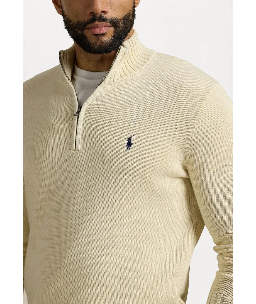 POLO RALPH LAUREN Бежевый джемпер / свитер, фото 3