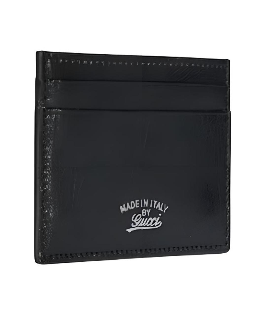 GUCCI Черный кожаный кардхолдер, фото 2