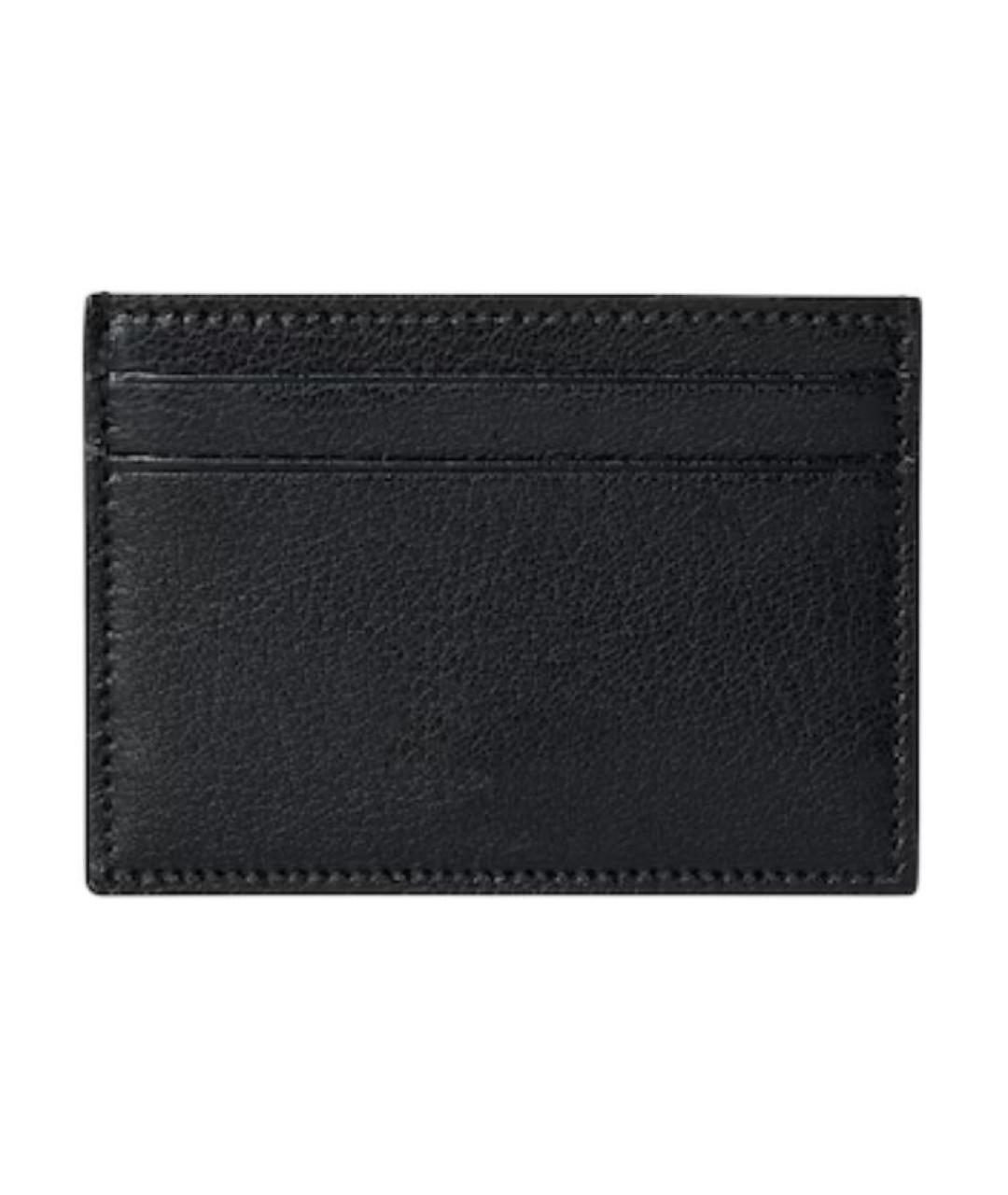 GUCCI Черный кожаный кардхолдер, фото 3