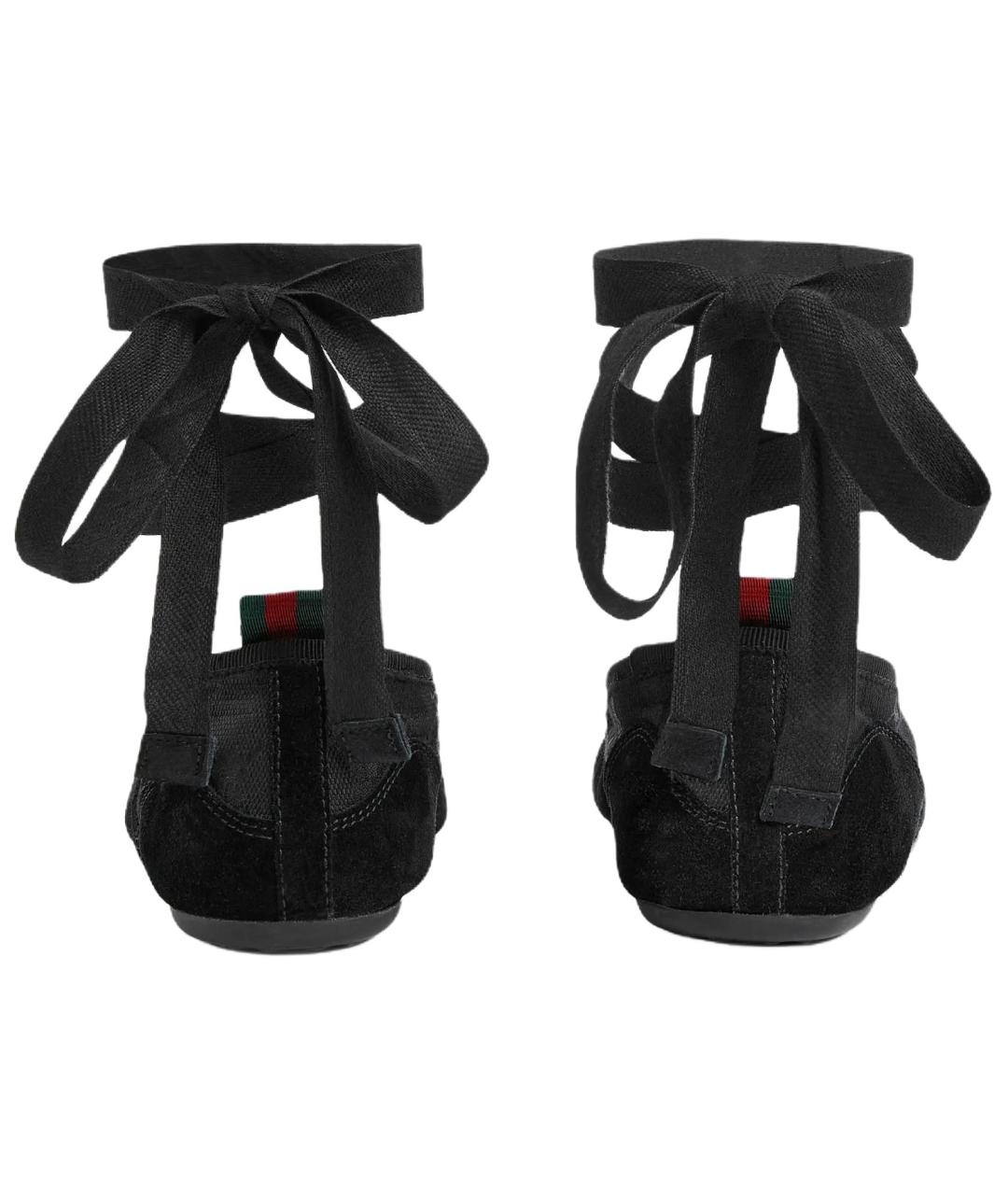 GUCCI Черные балетки, фото 5