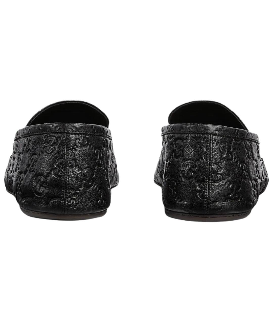 GUCCI Черные кожаные туфли, фото 5