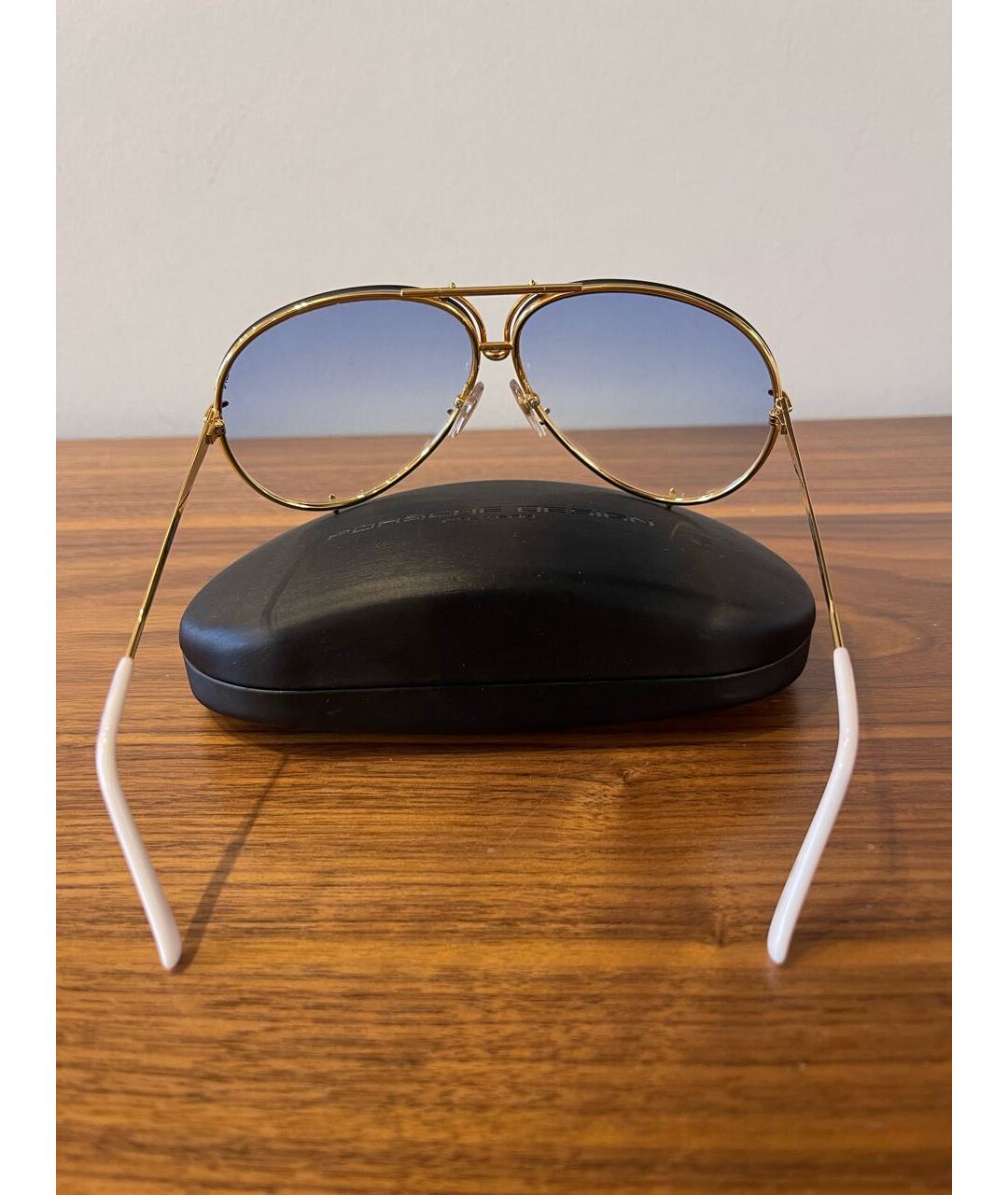 PORSCHE DESIGN Голубые металлические солнцезащитные очки, фото 3