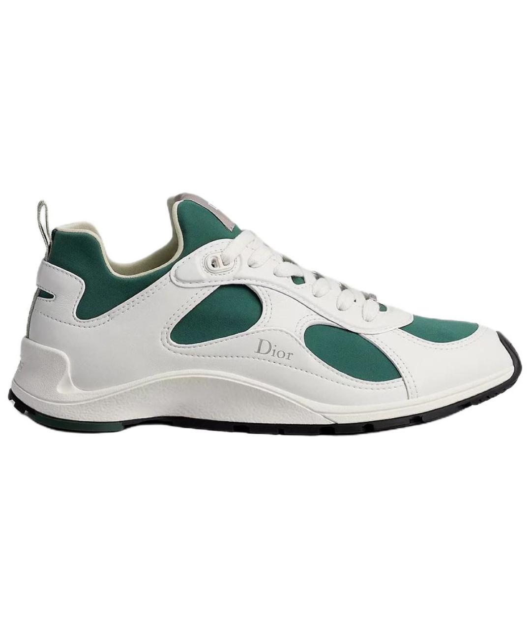 CHRISTIAN DIOR Белые кожаные низкие кроссовки / кеды, фото 1