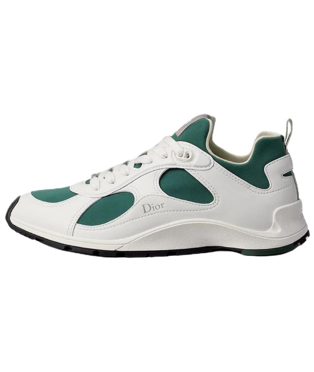CHRISTIAN DIOR Белые кожаные низкие кроссовки / кеды, фото 2