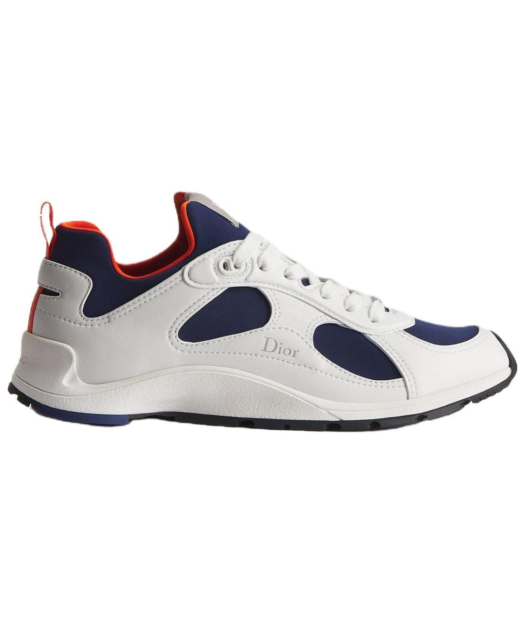 CHRISTIAN DIOR Белые кожаные низкие кроссовки / кеды, фото 1