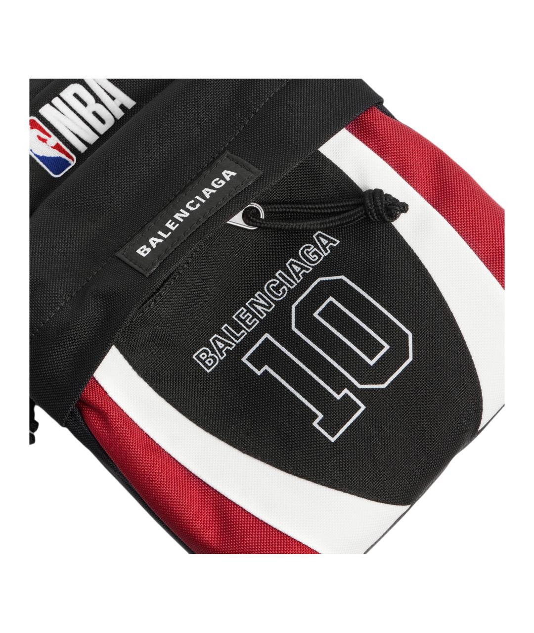 BALENCIAGA Черная хлопковая сумка через плечо, фото 5