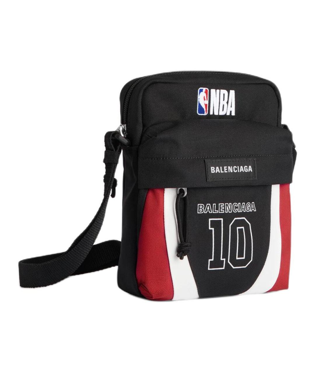 BALENCIAGA Черная хлопковая сумка через плечо, фото 1