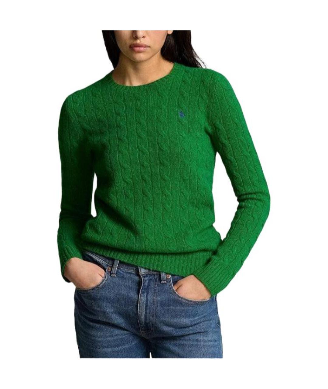 POLO RALPH LAUREN Зеленый джемпер / свитер, фото 3