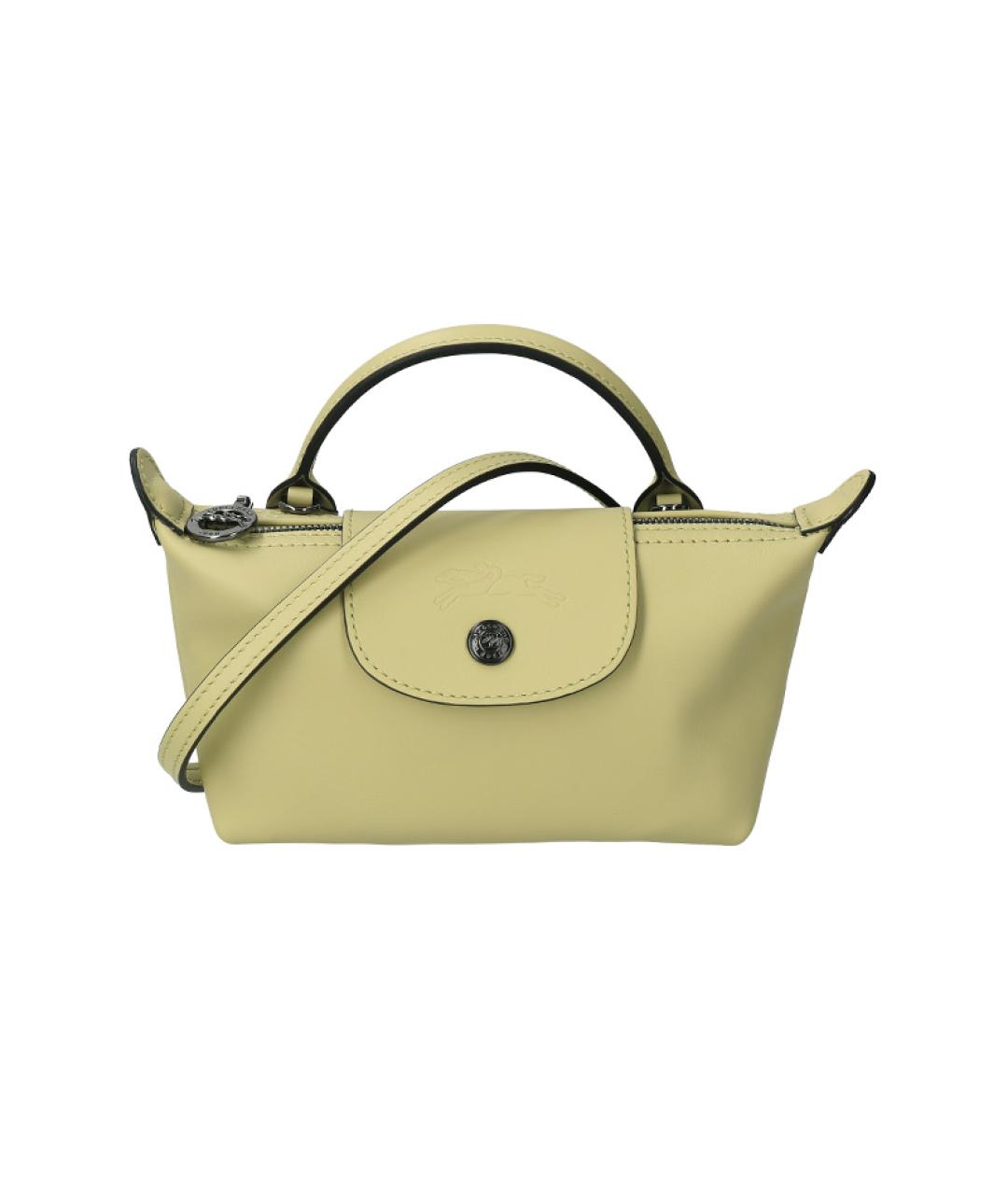 LONGCHAMP Желтая сумка с короткими ручками, фото 1