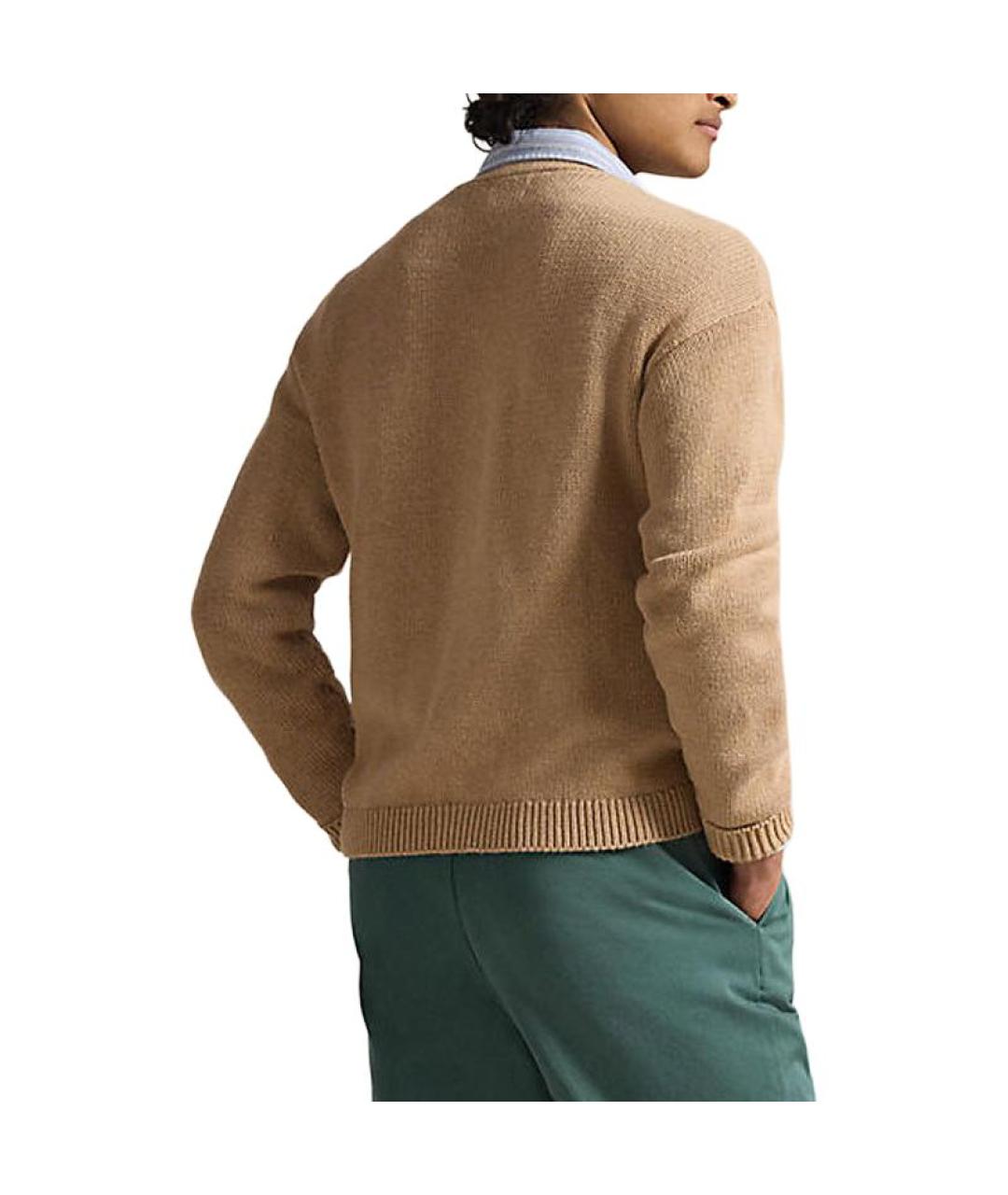 POLO RALPH LAUREN Бежевый кардиган, фото 3