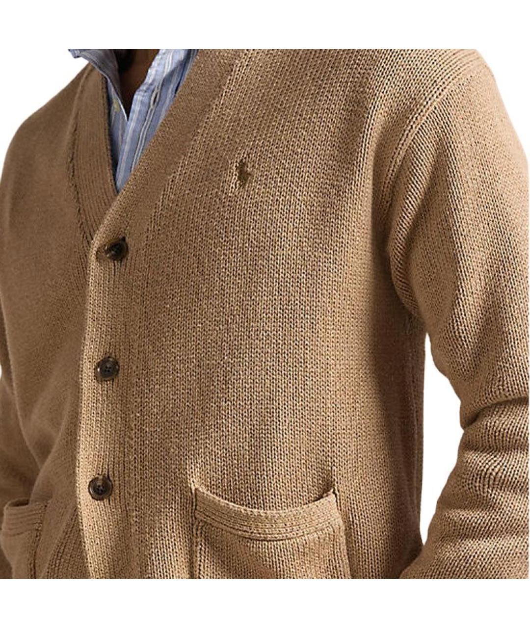 POLO RALPH LAUREN Бежевый кардиган, фото 5