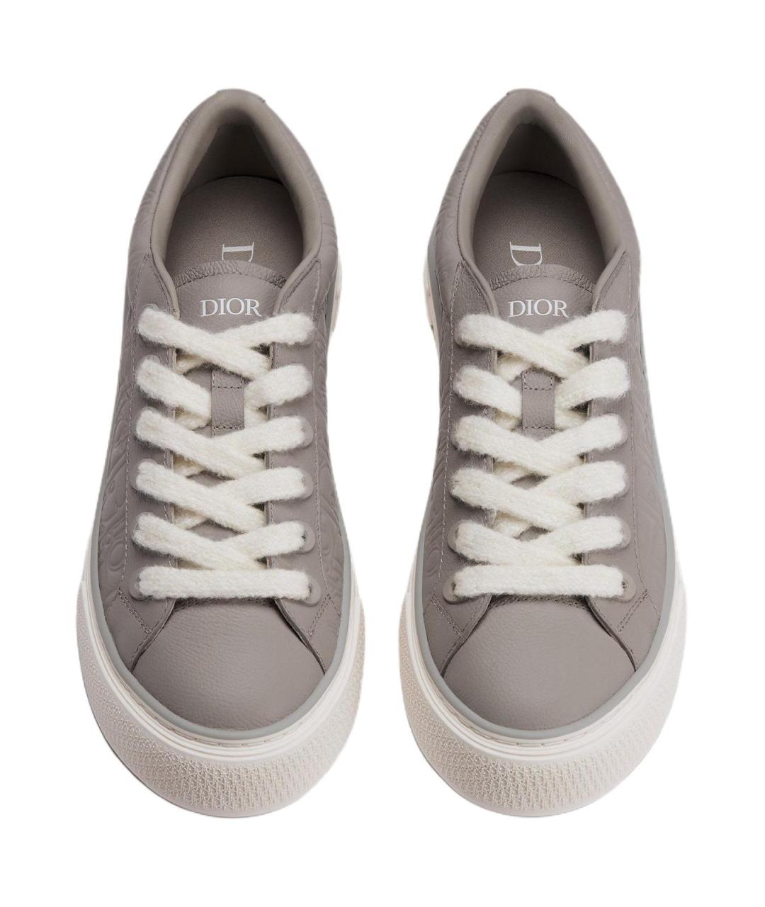 CHRISTIAN DIOR Серые низкие кроссовки / кеды, фото 4
