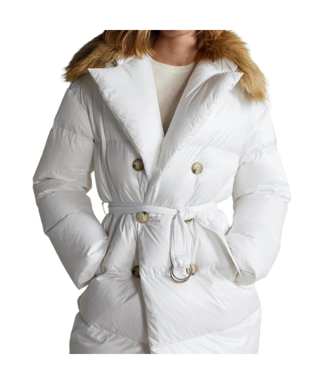 POLO RALPH LAUREN Белый пуховик, фото 4