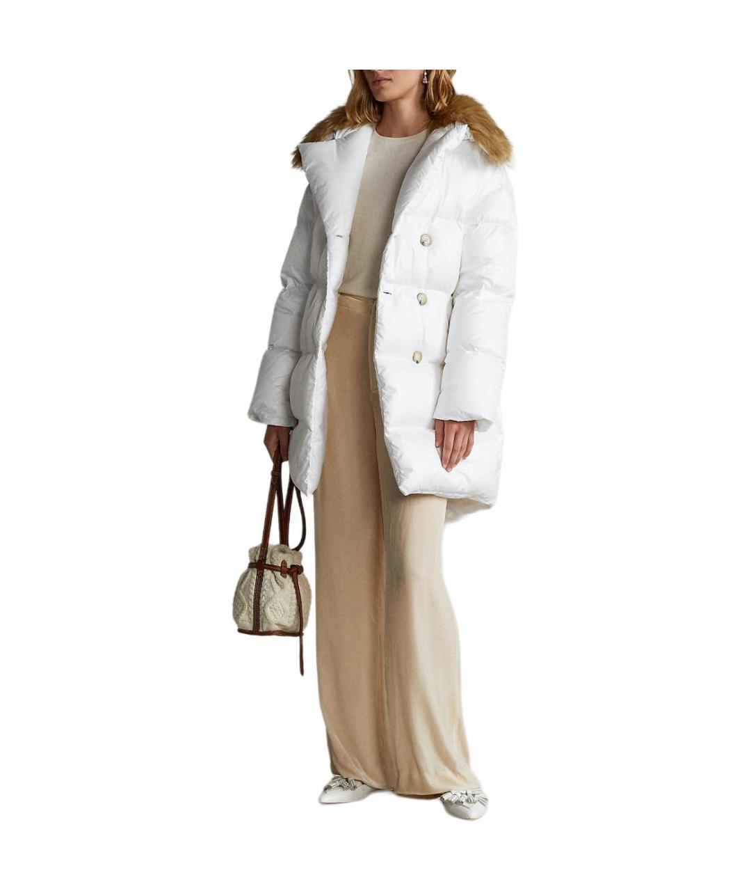 POLO RALPH LAUREN Белый пуховик, фото 3