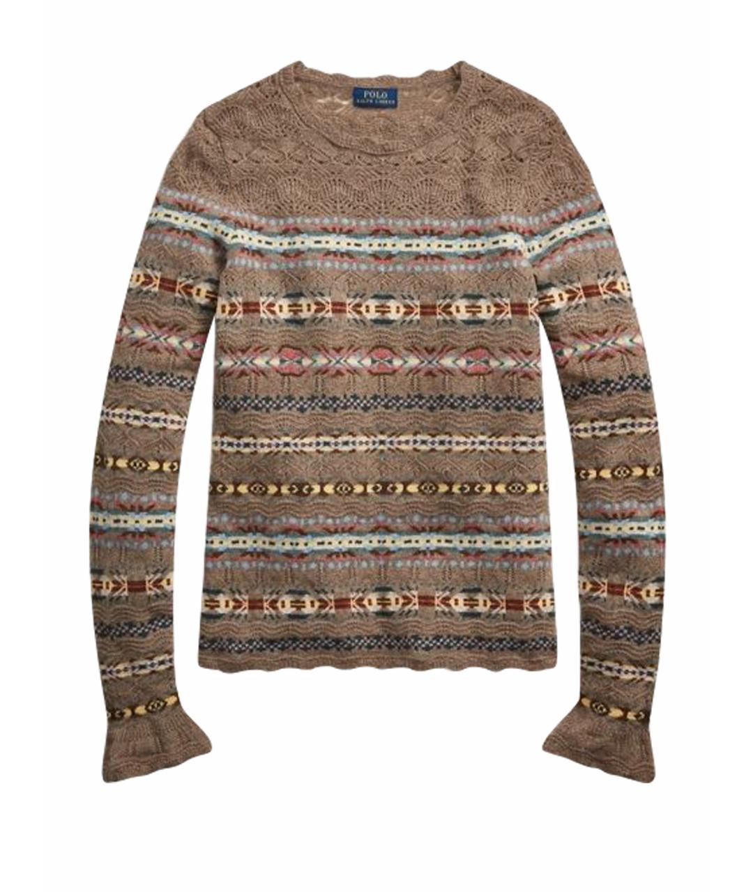 POLO RALPH LAUREN Коричневый джемпер / свитер, фото 1