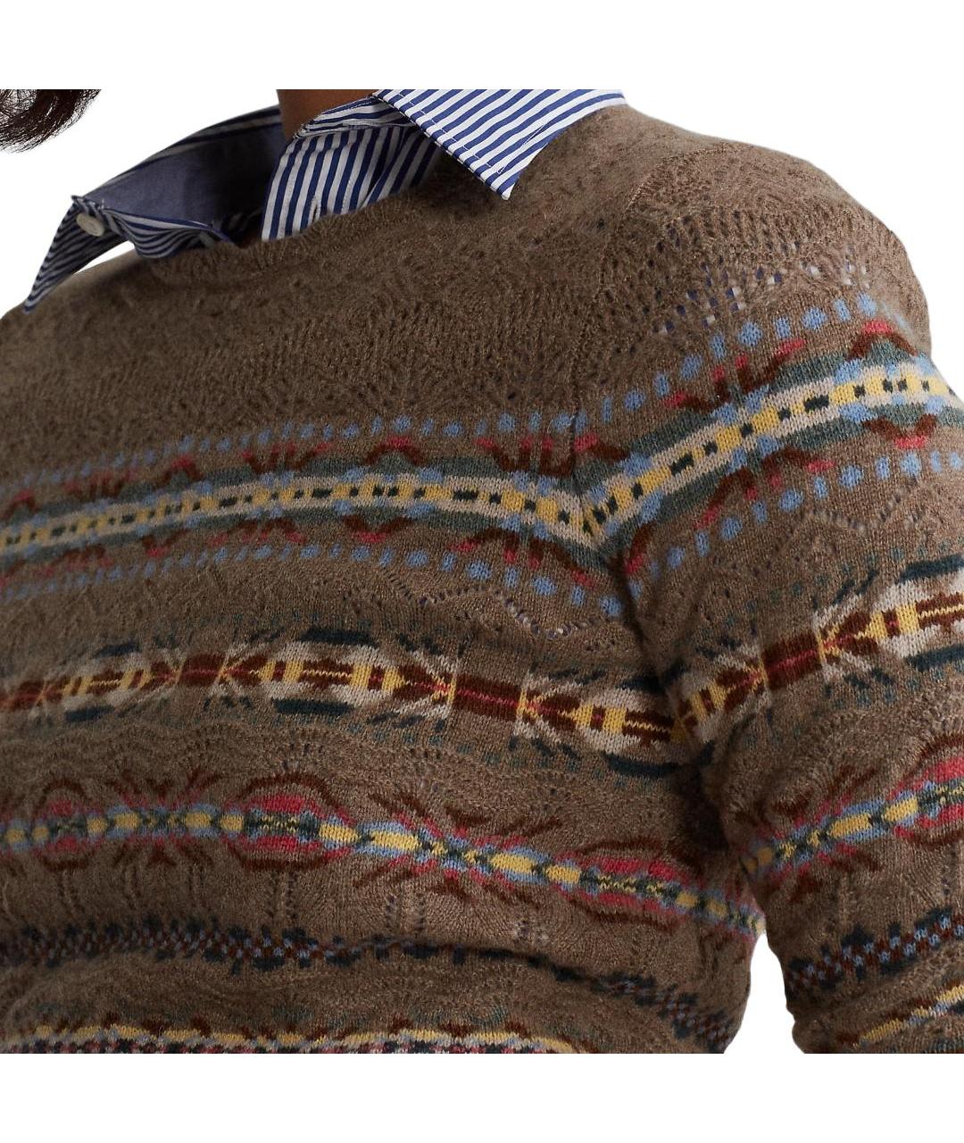 POLO RALPH LAUREN Коричневый джемпер / свитер, фото 3