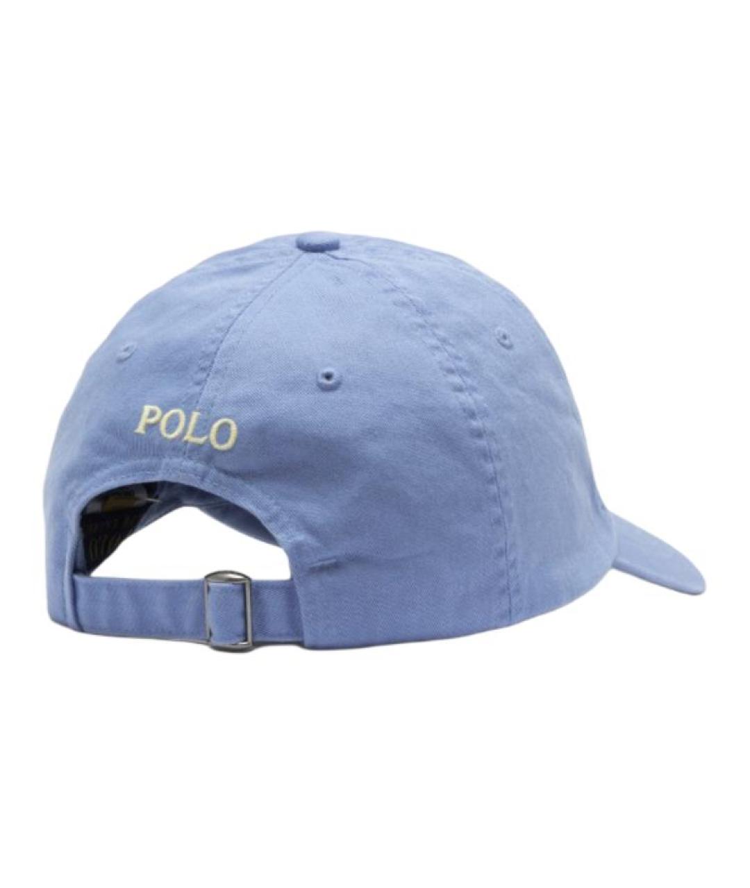 POLO RALPH LAUREN Голубая хлопковая кепка, фото 2