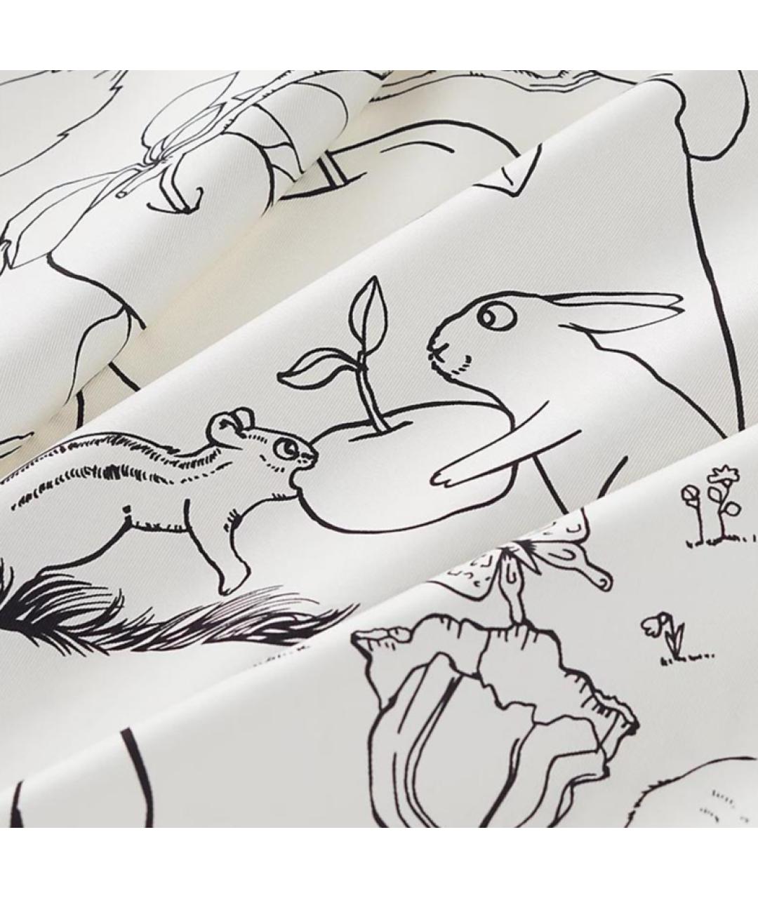 HERMES Мульти шелковый платок, фото 2