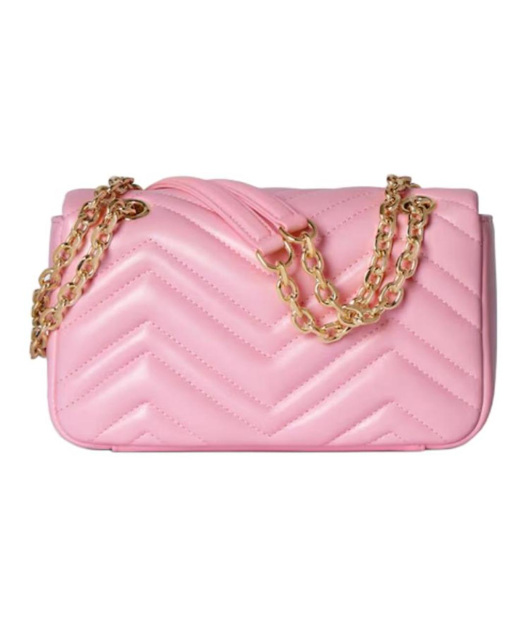 GUCCI Розовая кожаная сумка через плечо, фото 3