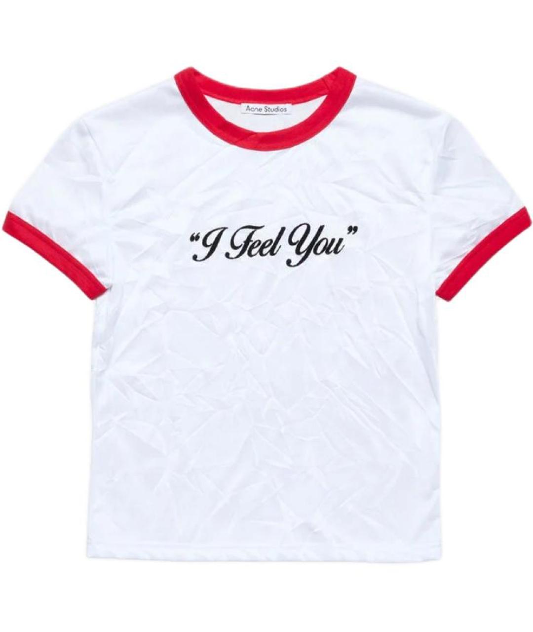 ACNE STUDIOS Белая футболка, фото 1