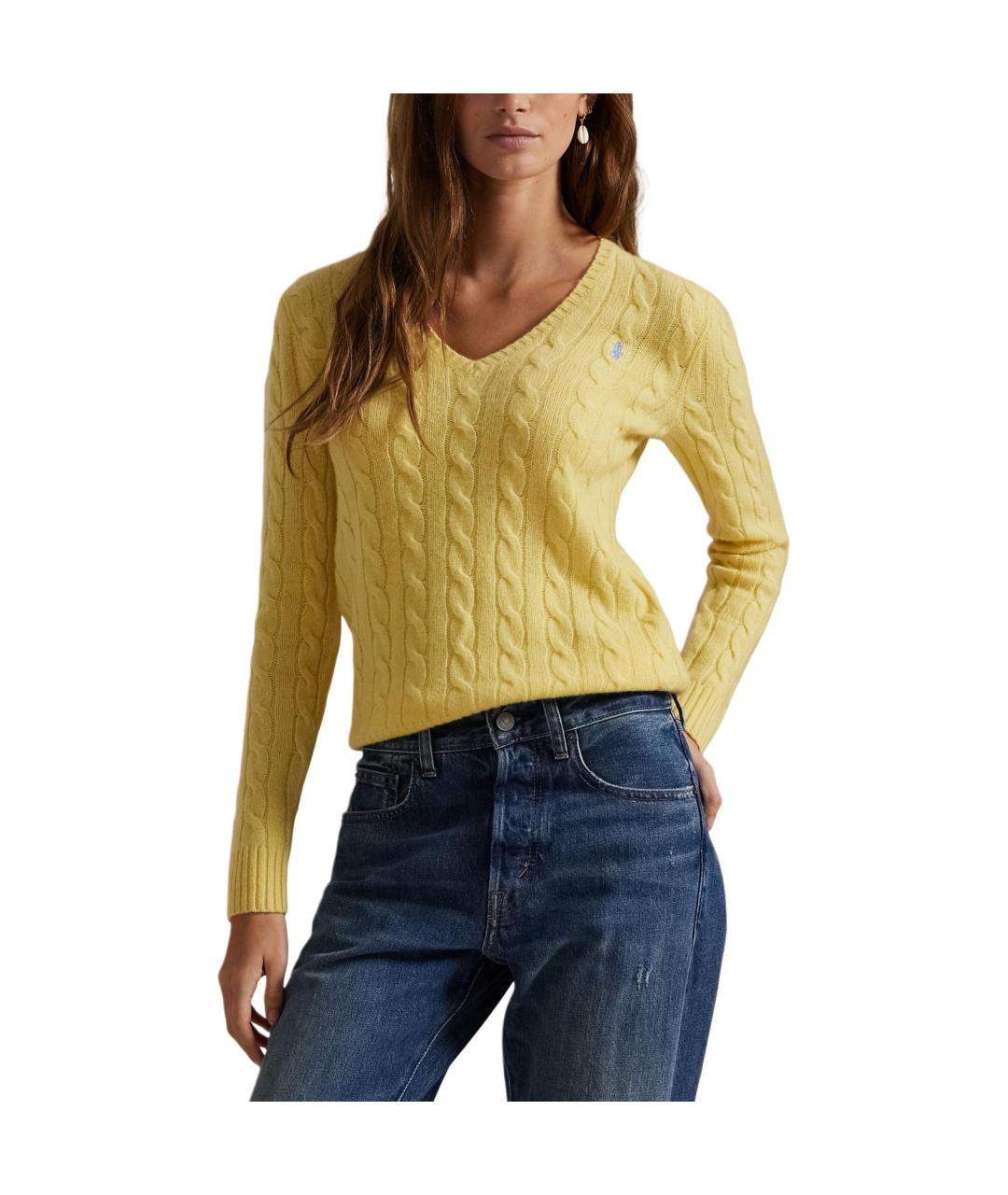 POLO RALPH LAUREN Желтый джемпер / свитер, фото 2
