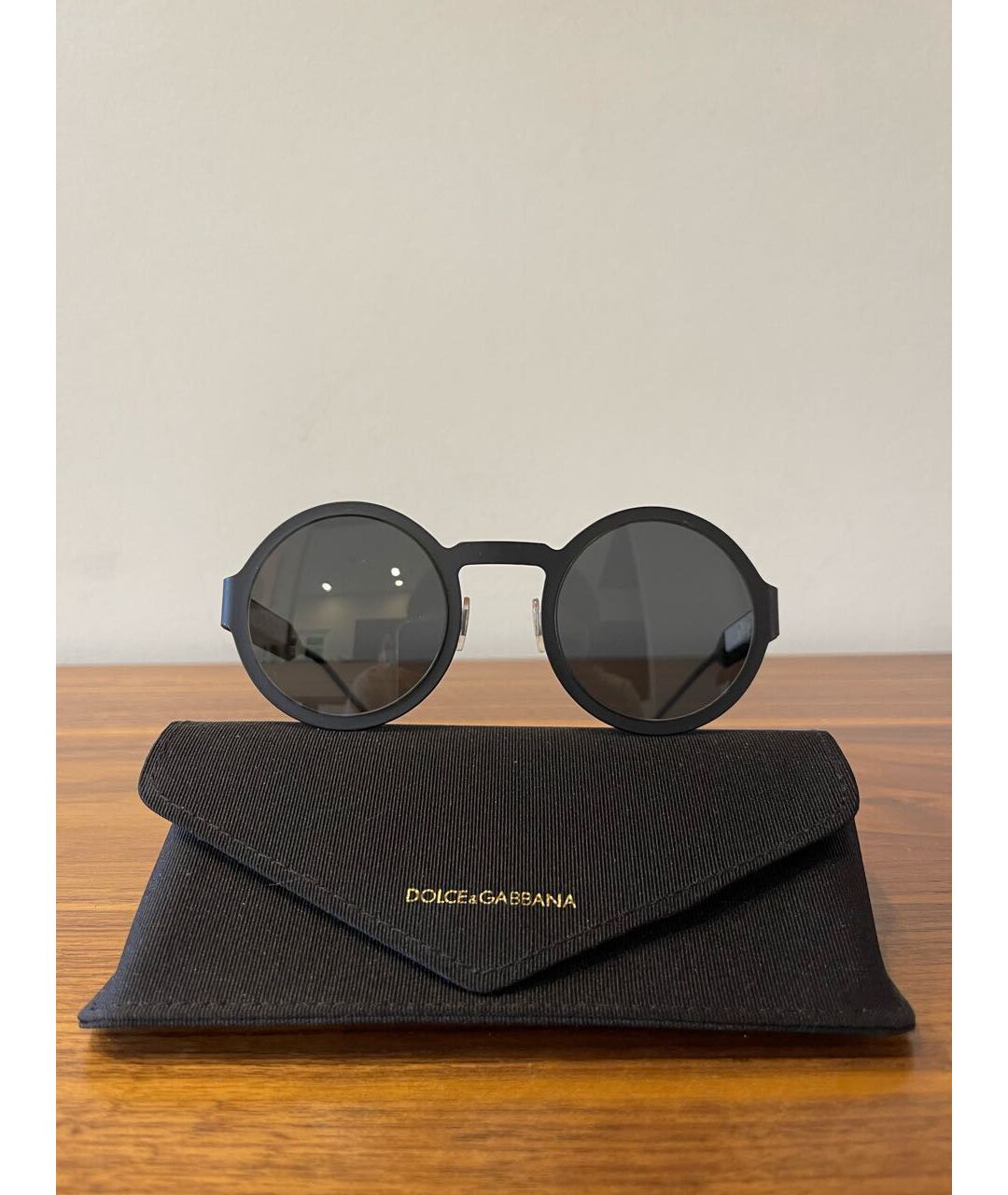 DOLCE&GABBANA Черные металлические солнцезащитные очки, фото 4