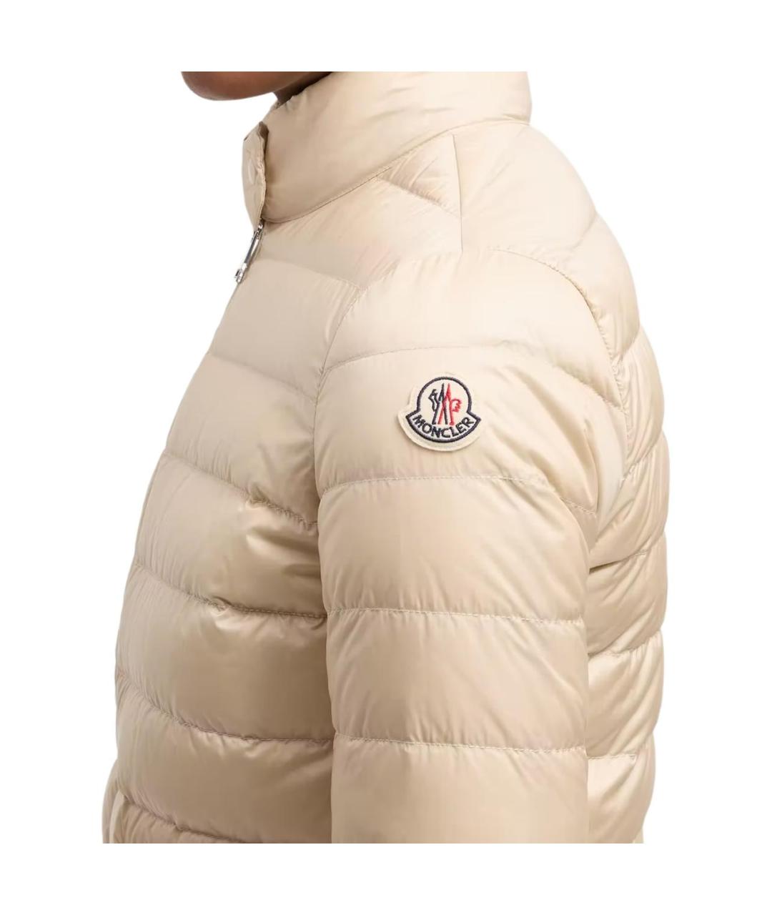 MONCLER Бежевый пуховик, фото 5