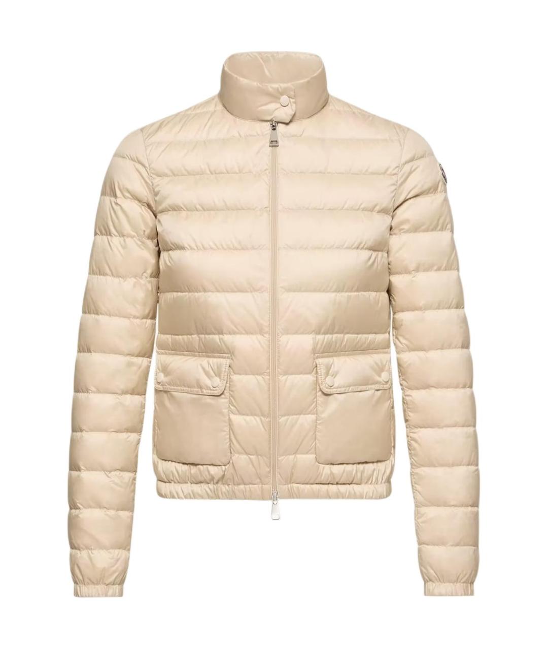MONCLER Бежевый пуховик, фото 1