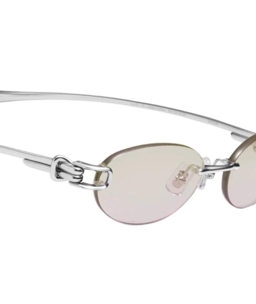 GENTLE MONSTER Серебряные металлические солнцезащитные очки, фото 4