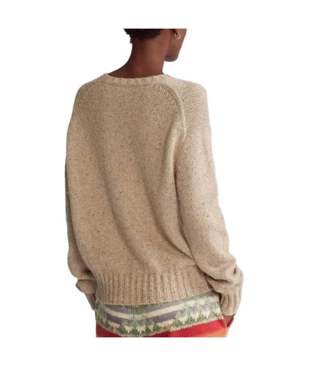 POLO RALPH LAUREN Коричневый джемпер / свитер, фото 4