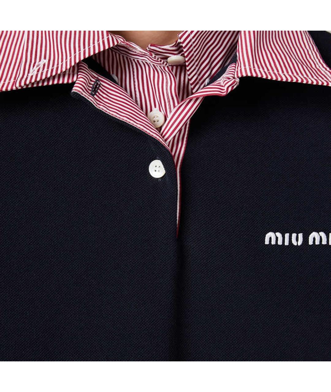MIU MIU Синий джемпер / свитер, фото 4