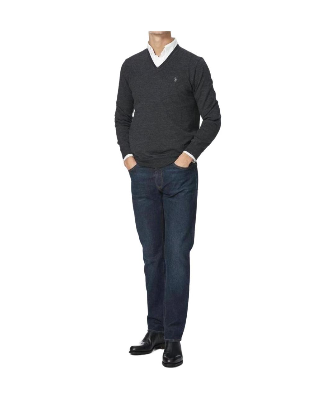 POLO RALPH LAUREN Серый джемпер / свитер, фото 3