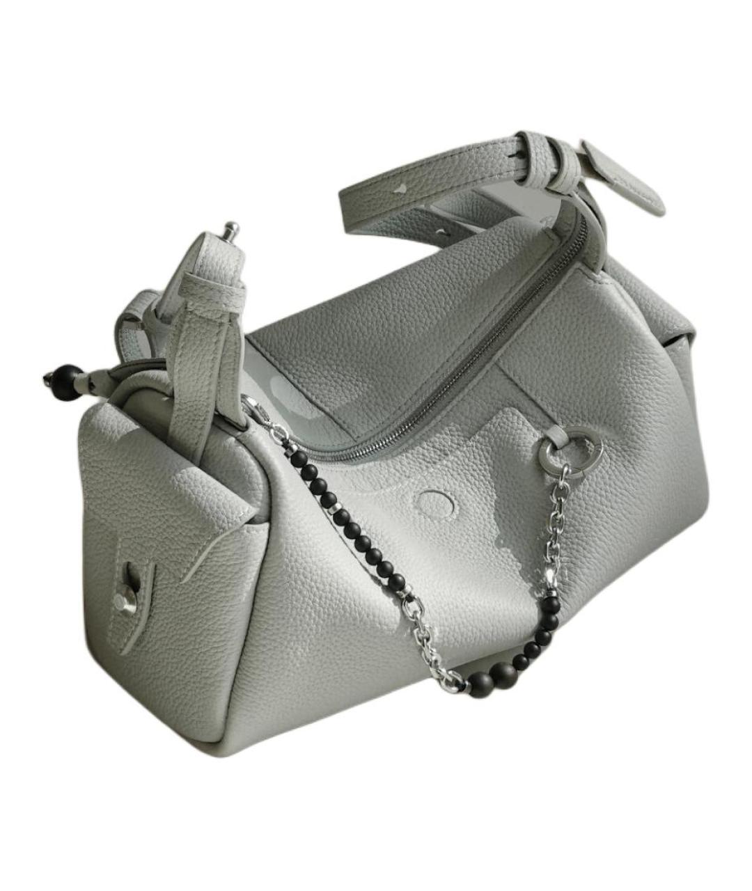 SONGMONT Синяя кожаная сумка через плечо, фото 3