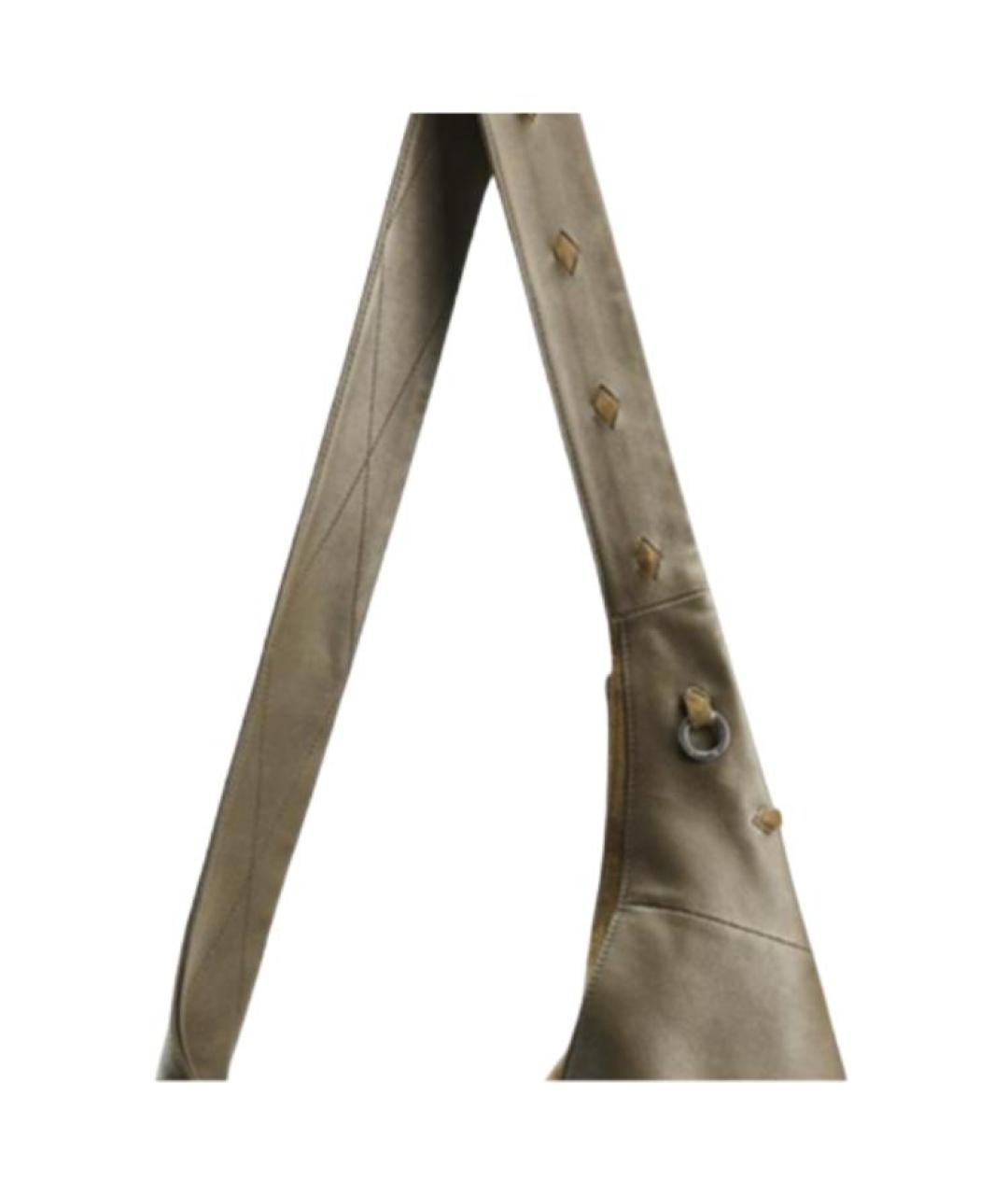 SONGMONT Хаки замшевая сумка через плечо, фото 3