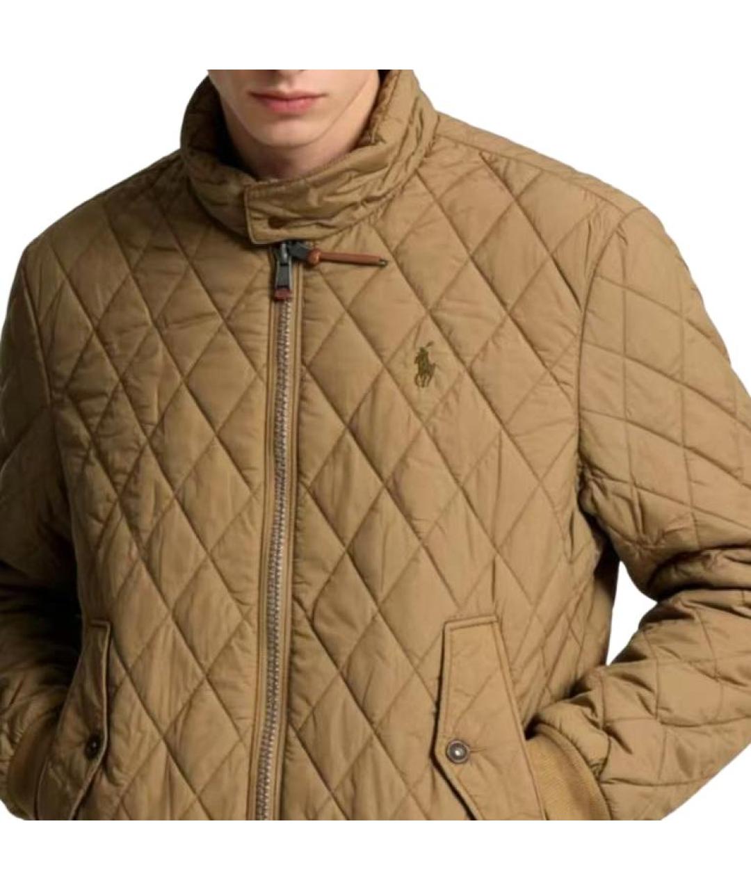 POLO RALPH LAUREN Коричневый пуховик, фото 3