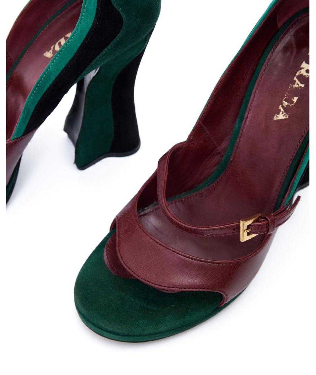 PRADA Мульти замшевые туфли, фото 6