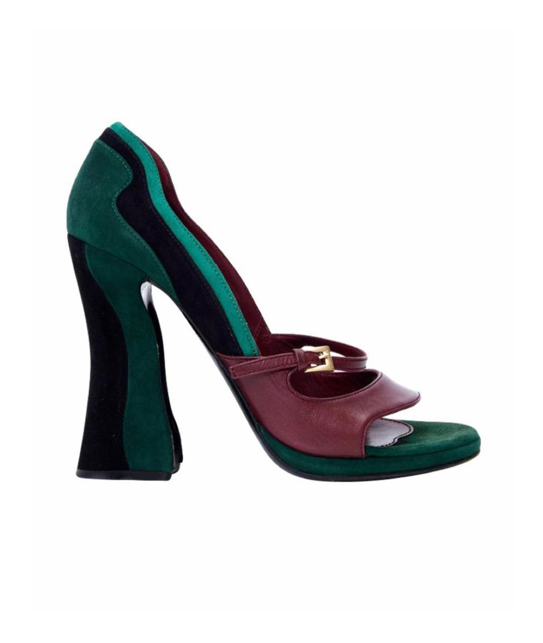 PRADA Мульти замшевые туфли, фото 7