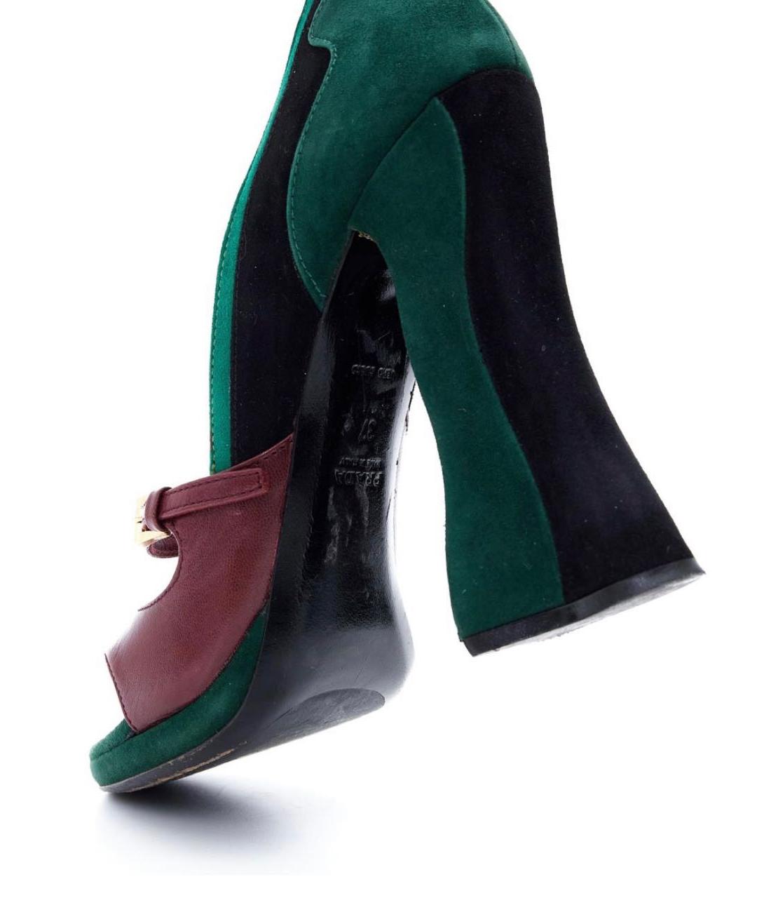 PRADA Мульти замшевые туфли, фото 4