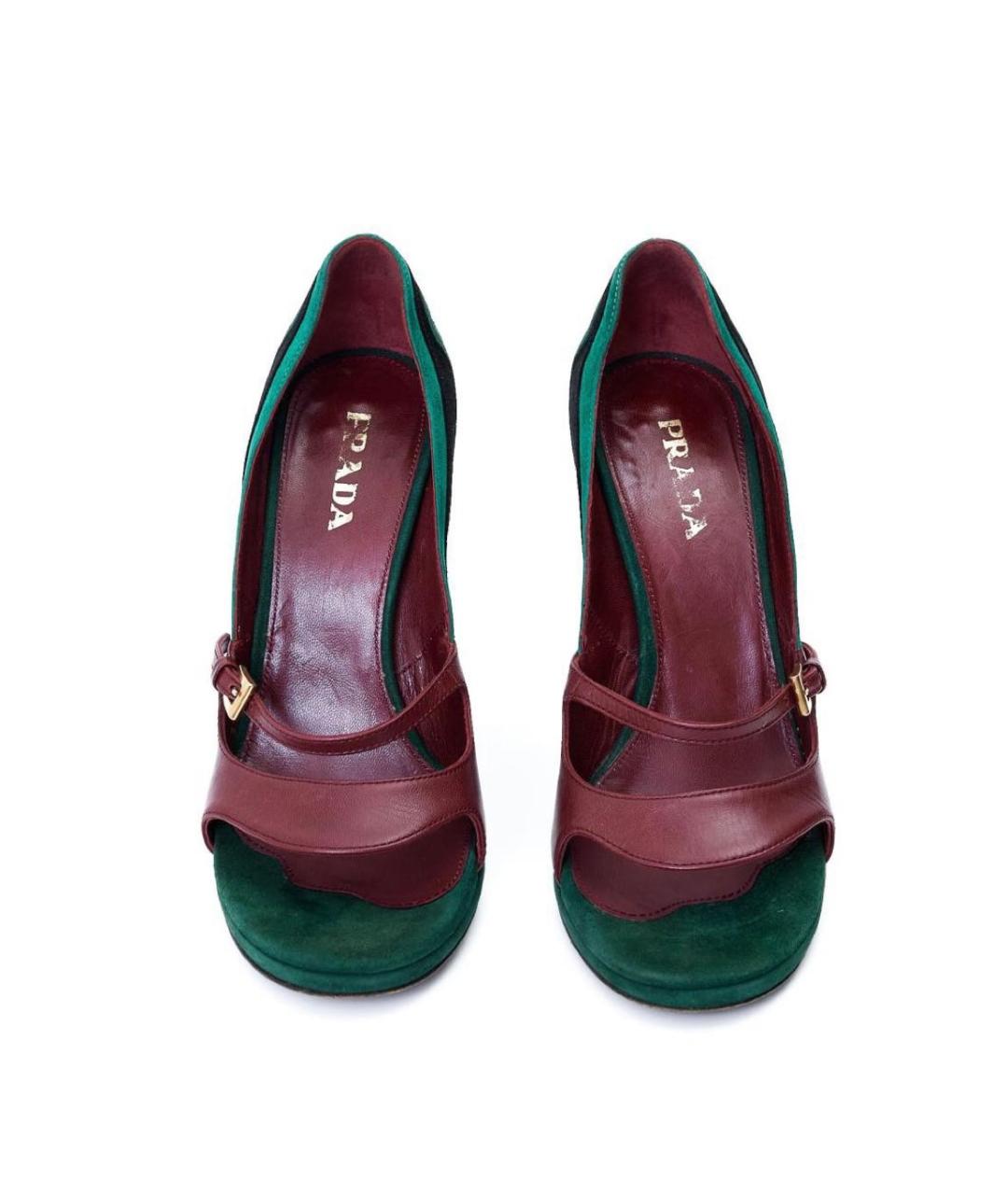 PRADA Мульти замшевые туфли, фото 3